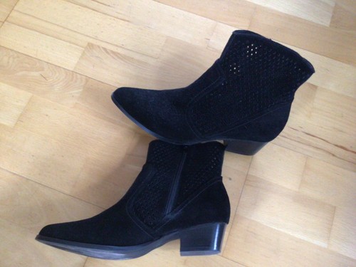 Leder stiefelette - leder,